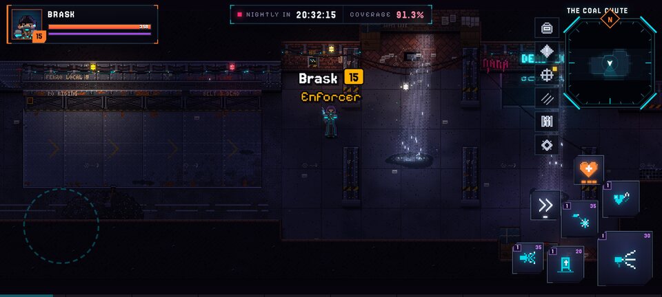 The Coal Chute: Under the city: the Coal Chute, where GLITCH can't see.