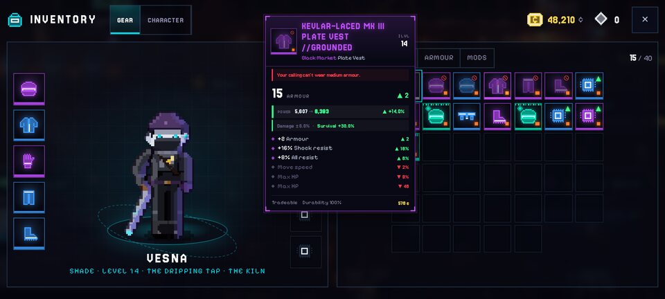 Loot and Power: Loot that tells a story, and Power tells you what's better.