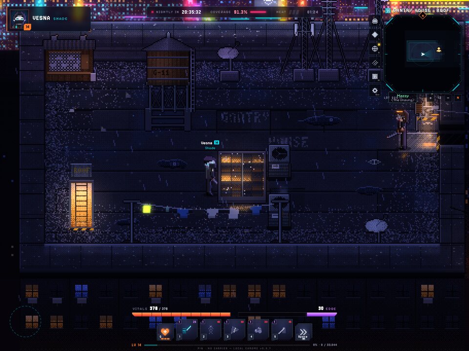 The Gantry roof: Get out over the rooftops before the drones sweep the block.