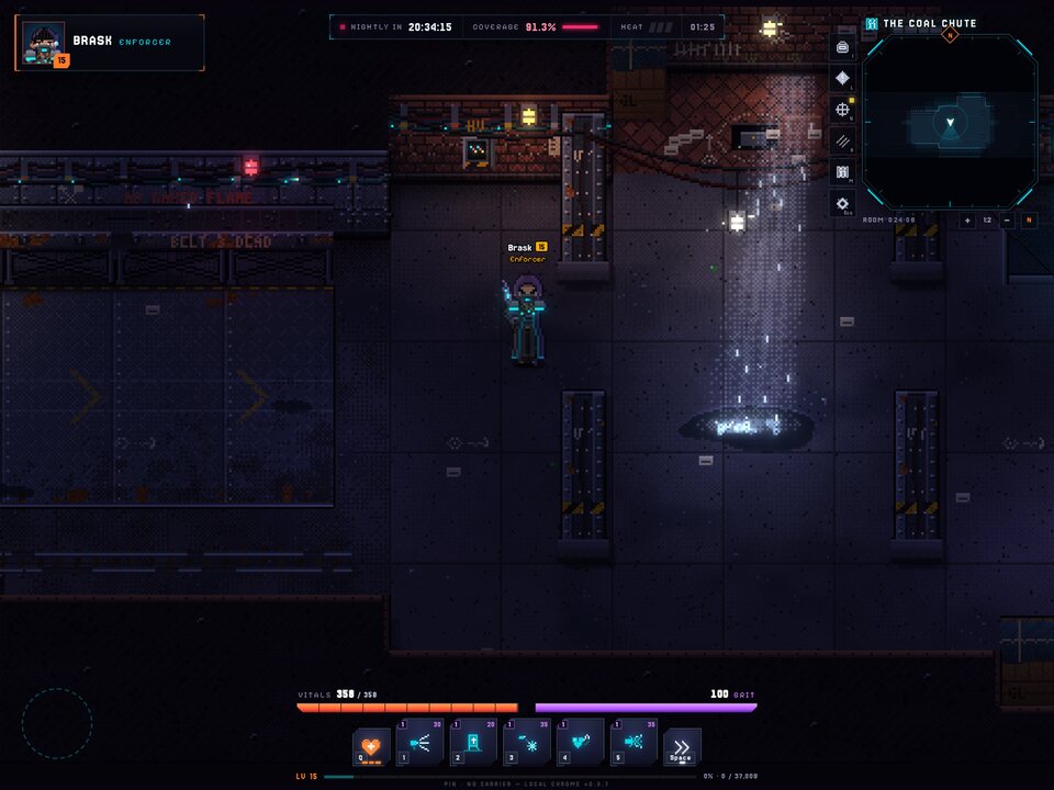 The Coal Chute: Under the city: the Coal Chute, where GLITCH can't see.