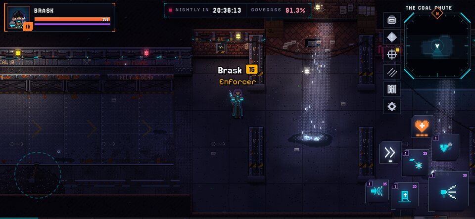 The Coal Chute: Under the city: the Coal Chute, where GLITCH can't see.